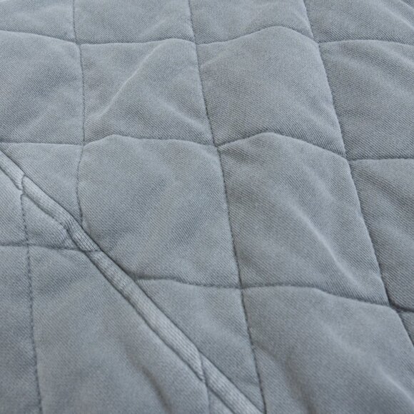 Urban Outfitters Freja Quilted Hooded Jacket Gray Winter Oversized Small - Picture 10 of 14